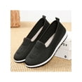 thumbnail image 5 of Gomelly Womens Casual Shoes Slip On Trainers Knit Upper Walking Shoe Lightweight Sock Sneaker Yoga Sports Loafers Black 6, 5 of 7