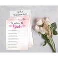 thumbnail image 4 of Inkdotpot Cartes d'Activité de Jeu de Fête de Mariage "Watercolor Splash Who Know The Bride Best" Lot de 50, 4 of 7