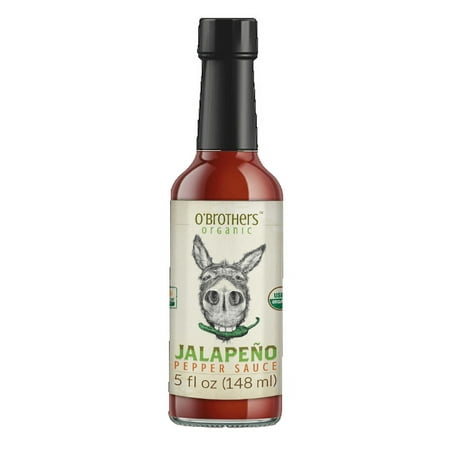 O'Brothers Organic Jalapeno Pepper Sauce, 5 oz
