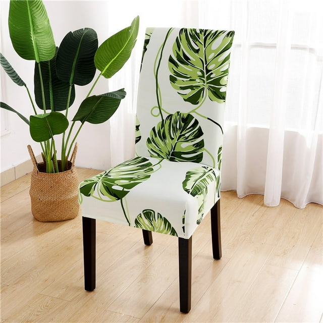 Chair Covers for Dining Room Set of 4, Stretch Dining Chair Cover, Washable Kitchen Parsons Chair Slipcovers, Removable Seat Protector A12