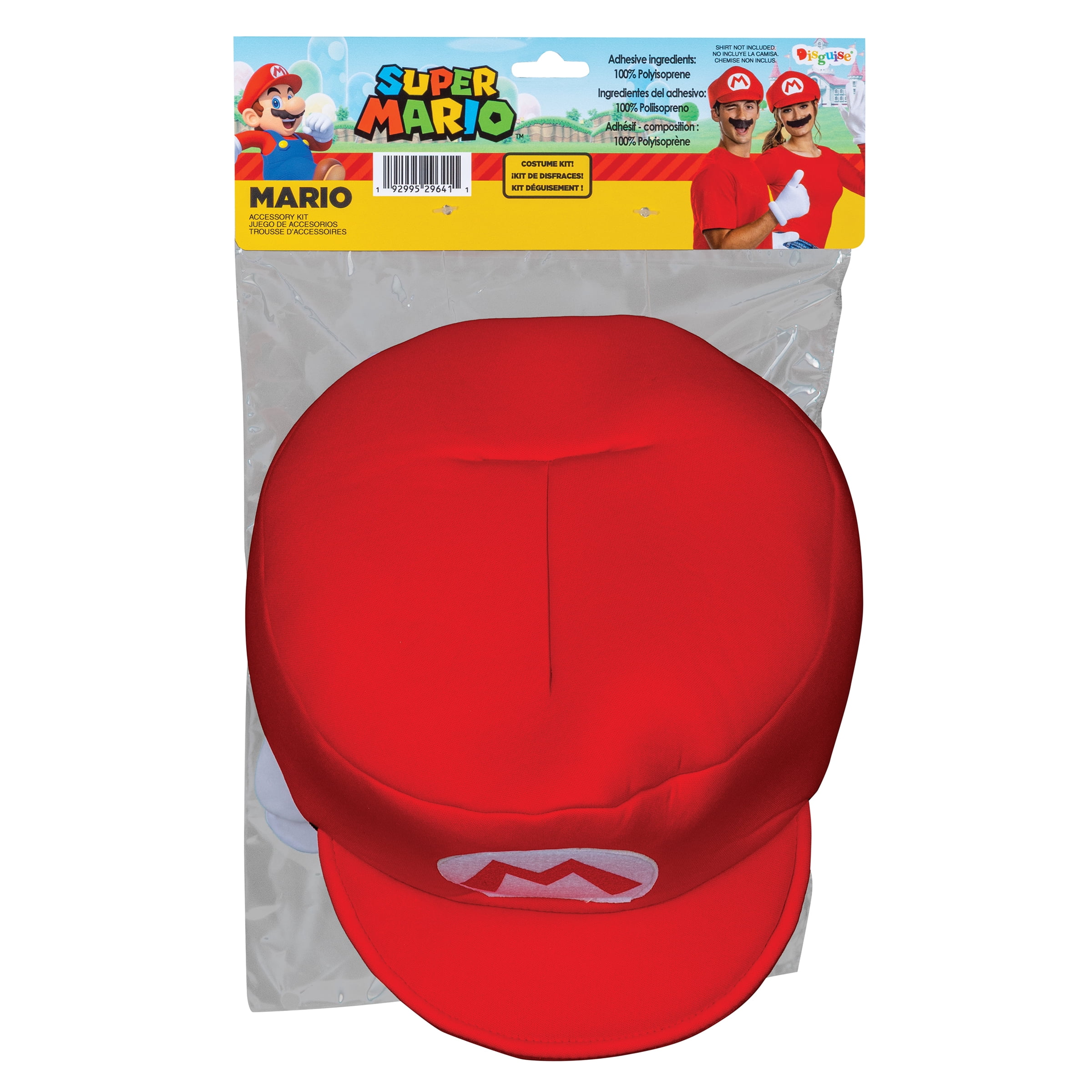 Nintendo Super Mario Bros. Mario Halloween Accessory Kit for Adults, by Disguise