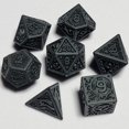 thumbnail image 2 of Hellforged Iron DnD Dice Set | Dungeons and Dragons | 7 Dice Plastic RPG Polyhedral Set, 2 of 3