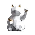 thumbnail image 1 of de Resina de Gato de Estatua de Escultura de Animal Sunnimix Figura gato de la suerte, 1 of 8