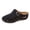 Black, variant on Rokment Womens Orthopedic Wedges Clogs Fisherman Sandals Boho Beach Vintage Buckles Leather Closed Toe Arch Support Platform Walking Mules Gladiator Backless Slip on Slides Summer Black Size 6