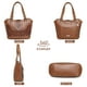thumbnail image 4 of Bolso de hombro Montana West Hobo Bolso Fashion WRLH-8005BR, 4 of 7