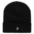 thumbnail image 5 of Fencing Insignia Embroidered 12 Inch Long Knitted Beanie - Black OSFM, 5 of 5
