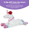 thumbnail image 4 of Best Choice Products 52in Kids Large Plush Unicorn, Life-Size Stuffed Animal Toy w/ Rainbow Details - White Faux Fur, 4 of 8