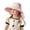 1-Pink1501, variant on Oiyii Newborn Girl's Upf‑Protective Sun Hats Ocean Animal Printed Beach Excursion Bucket Hats Kids Headwear, Pink