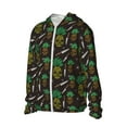 thumbnail image 2 of Pofeuu Pineapples Print Sun Protection Outdoor Lightweight Full Zip UV Cooling Hoodie Long Sleeve Summer Clothing for Outdoor Hiking-X-Large, 2 of 5