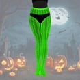 thumbnail image 2 of XIAONU Stretchy Fishnet Tights for Women Printed Graphic Holiday Wear Legging Bottoms, 2 of 6