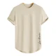 thumbnail image 2 of Playera Azul Hombre Camiseta Corte Bajo Curvo, 2 of 3