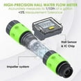 thumbnail image 4 of Digital Water Flow Meter Hose Water Meter For Outdoor Garden Rv Hose Ft, 4 of 5