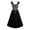 Grey, variant on HNMKIU Elegant Corset Dress Ladies Gothic Lace Up Bustier Midi Gown Black,S