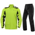 thumbnail image 1 of (Con Video) Chubasquero Cuerpo Entero para Motocicleta SULAITE Y Pantalones Impermeables Conjunto Dividido Ropa Protectora para Montar Al Aire Libre Con Cubrezapatos Ocultos Verde (XXL), 1 of 9