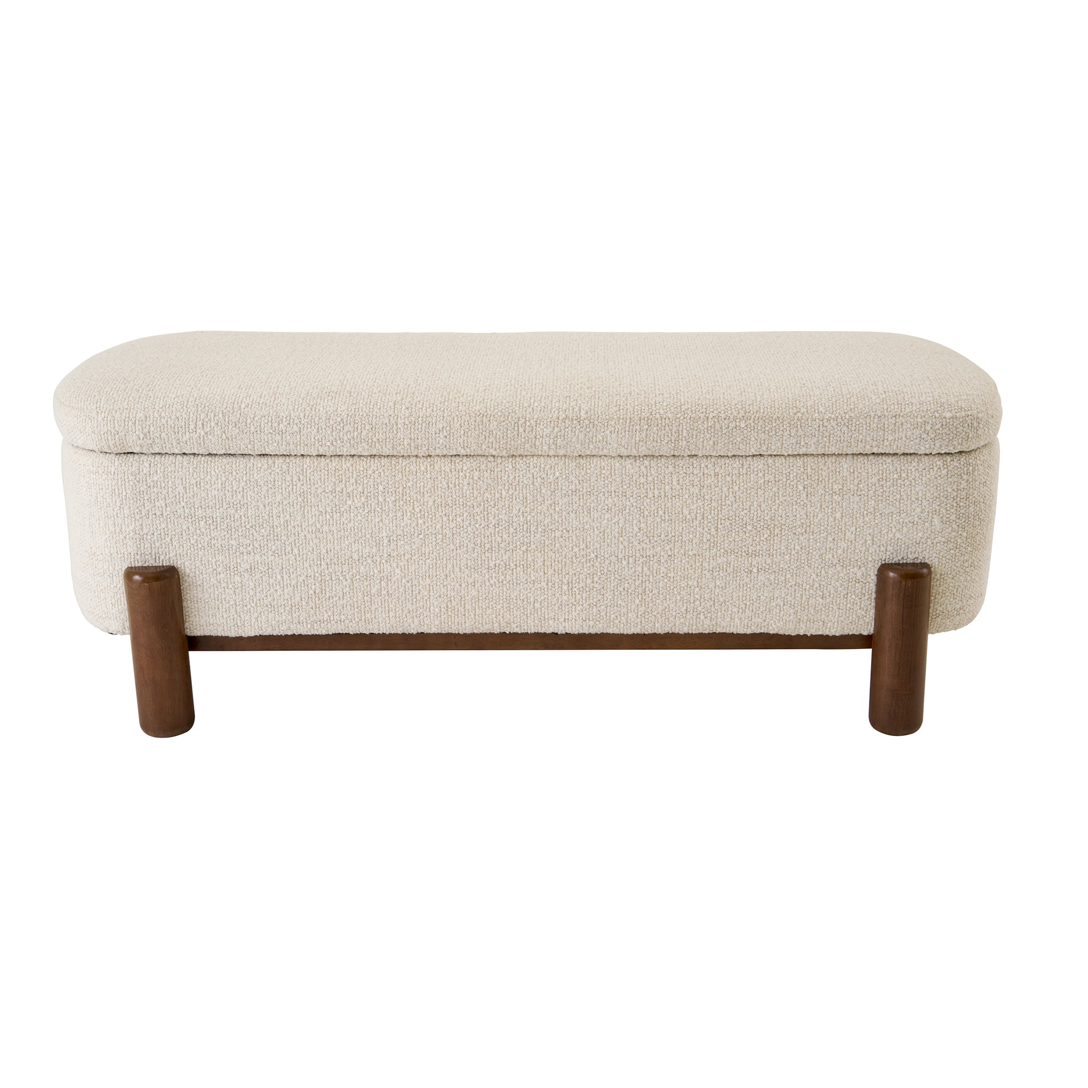 Better Homes & Gardens Adlin Storage Bench, Cream Boucle