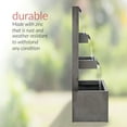 thumbnail image 4 of Alpine Corporation CPS182 43-in H Multi-Tier Waterfall Fountain - Industrial Style Water Feature for Garden, Patio, Yard, Backyard, Relaxing Water Flow, and Serene Landscaping, Gray, 4 of 12