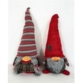 thumbnail image 1 of homeroots Décoration 397140 Rouge et Gris Vacances Plaid Fille Gnome, 1 of 1