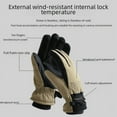 thumbnail image 3 of Guantes a prueba de frío para hombre, guantes de invierno anticongelantes, cálidos, con forro polar, gruesos, eléctricos, para motocicleta, para mujer, para esquí al aire libre, 3 of 6