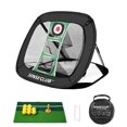 thumbnail image 1 of Red de golf SENSECLUB para interiores y exteriores con alfombrilla, camiseta y pelotas, 1 of 6