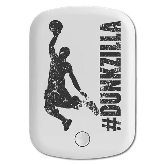 DistinctInk Magnetic Battery Pack, 5000 mAh Wireless Portable Charger with USB-C Cable, Compatible with MagSafe iPhone 14 / 13 / 12 Series - #Dunkzilla Dunk Basketball