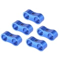 thumbnail image 1 of Unique Bargains 5 Pcs AN6 Hose Fuel Line Separator Clamp Blue, 1 of 6