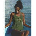 thumbnail image 2 of Mothers Day Gold Garland Racerback Tank Women -Image by Shutterstock, Female Small, 2 of 4