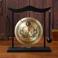 thumbnail image 5 of LOLIPPYY Antique Chinese Style Copper Gong with Mallet, Handcrafted Decorative Ornament for Home or Office, 5 of 7