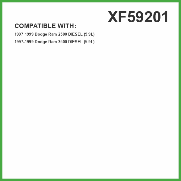 ECOGARD XF59201 Premium Diesel Fuel Filter Fits Dodge Ram 2500 5.9L DIESEL 1997-1999, Ram 3500 5.9L DIESEL 1997-1999