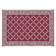 thumbnail image 4 of REVERSIBLE MATS 116095 Outdoor Patio 6-Feet x 9-Feet, Burgundy/Beige RV Camping Mat, 4 of 4