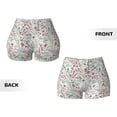 thumbnail image 5 of Vsdgher Fairy Floral print Workout Shorts for Women Seamless Soft Smooth Gym Yoga Scrunch Active Exercise Fitness Shorts, 5 of 8