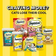 Temptations Jumbo Stuff Savory Salmon Flavor Crunchy And Soft Treats For Cats, 14 Oz Tub