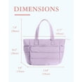 thumbnail image 2 of Gynky Tote Bag for Women, Lightweight Puffy Tote Handbag, Quilted Satchel Crossbody Bag for Women Work Travel, Purple, 2 of 7