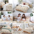 thumbnail image 5 of Fall Maple Leaf Bedding Duvet Cover Set Full Size 4 Pieces Thanksgiving Plant Autumn Linen Farmhouse Bedding Set with Zipper Closure, 1 Comforter Cover 86x86 Inches 1 Flat Sheet & 2 Pillow Cases, 5 of 7