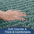 thumbnail image 3 of Luxury Bathroom Rug Mat 24x17, Extra Soft & Absorbent Bath Rugs, Non-Slip Plush Shaggy Bath Carpet, Machine Wash Dry, Bath Mats for Bathroom Floor, Tub and Shower, Greyish Green, 3 of 6