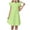 Green, variant on felwors Toddler Girls Dress Ruffle Sleeve Girl Solid Color Dresses Casual Outfits Summer Sleeveless Nightdress(Yellow,5-6 Years)