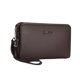 thumbnail image 2 of Bolso de mano con cerradura para hombre, tarjetero de lujo para teléfono, bolso de mano de viaje para papá. marrón, 2 of 7