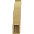 thumbnail image 4 of Ekena Millwork 5"W x 18"D x 24"H Lafayette Rough Cedar Woodgrain TimberThane Knee Brace, Primed, 4 of 6