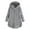 Gray, variant on Aoochasliy Women's Plus Size Coats Winter Outerwear Clothes Oversized Hooded Outerwears Button Down Wool Overcoat for Home Casual Work Play