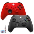 thumbnail image 1 of 2-Pack Microsoft Xbox Wireless Controllers for Xbox Console - (Black & Red), 1 of 8