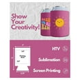 200 Pack Neon Blank Can Cooler Sleeves, Customizable Bulk Sublimation