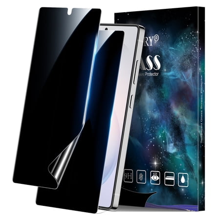 [2 Pack] Cnarery Samsung Galaxy S26 Privacy Screen Protector Flexible TPU, Fingerprint Unlock, Scratch Resistant, Easy Installation, Case Friendly, Bubble Free