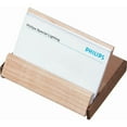 thumbnail image 3 of Visol Durmast Natural Maple Wood and Walnut Desktop Business Card Case, 3 of 4