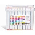 KINGART 42460 PRO DoubleEnded Alcohol Ink Art Markers, 60 COLORS