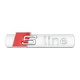 thumbnail image 3 of Peggybuy 2Pcs Sline Lettering Stickers Adhesive Car Side Badge Sticker Car Badge for Audi, 3 of 8