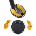 thumbnail image 5 of Motorcycle Foot Support Pad Aluminum Alloy | Anti-Slip Wide Base Pedal | Universal Kickstand for Motorcycles Bicycles | Corrosion Resistant | 7.4x5.8x1.4cm | 1 Pack, 5 of 6