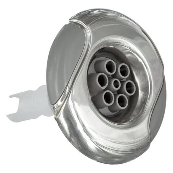 Hot Tub Compatible with Marquis Spas Jet, 7-Port, Stainless/Gray, 3 1/4 Inch MRQ320-6746