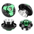 thumbnail image 1 of Marco de aleación de aluminio para motocicleta, cubierta decorativa con tornillo para Kawasaki Ninja 250 300, color verde, 1 of 7