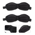 thumbnail image 3 of 2Pcs Sleep Eye Masks Comfortable Blindfolds Shading Sleeping Eye Patches (Black), 3 of 6