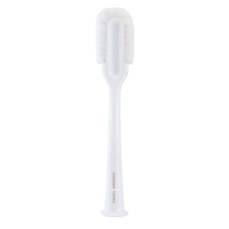 

Double-Ended Cup Brush with Long Handle Reusable Water Bottle Cleaning Brush Durable Water Bottle Accessories Soft Fiber Cup Brush Household Cleaning Brushes for Home Kitchen White