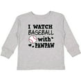 thumbnail image 3 of Inktastic I Watch Baseball with My Pawpaw Boys Long Sleeve Toddler T-Shirt, 3 of 5